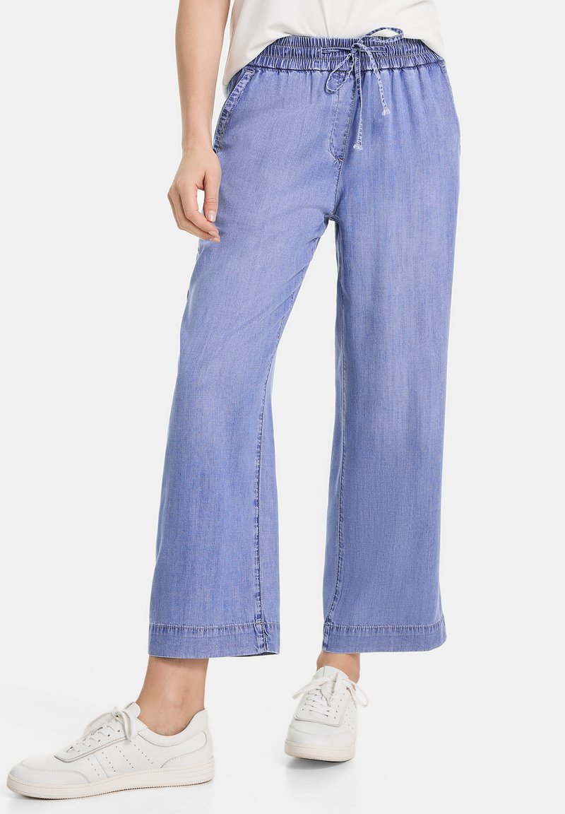 Gerry Weber - FREIZEIT VERKÜRZT  - Trousers - blau mit use, Enlarge