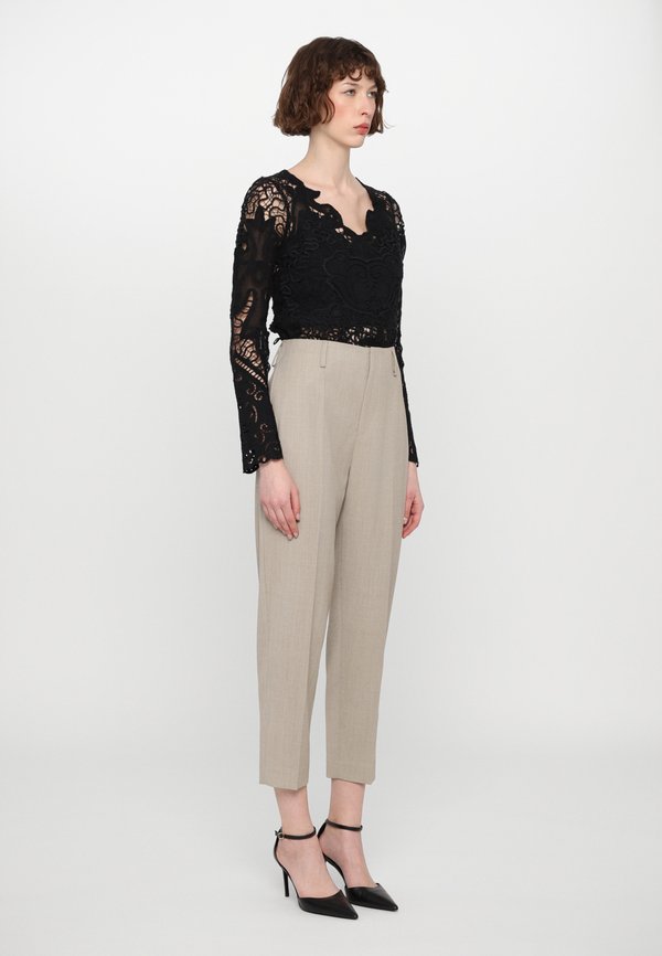 KARLIE TROUSERS - Trousers - sage melan4