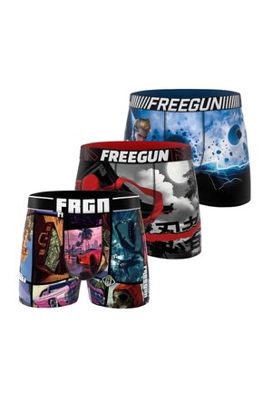 Freegun, 3 PACK PRINTED - Boxers - bleu