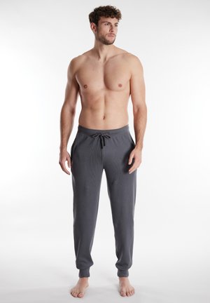 Pyjama bottoms - grau-dunkel-uni