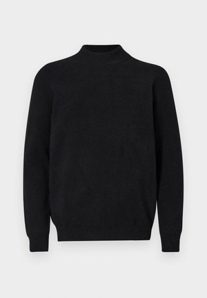 DAVY MOCK NECK - Strickpullover - black