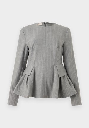 PEPLUM LONG SLEEVES - Hosszú ujjú felső - titanium