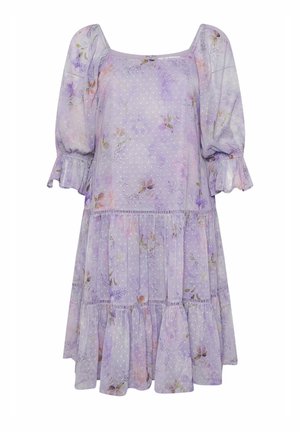 Yours Clothing, WOMEN'S FLORAL DRESSES - Robe de jour - purple