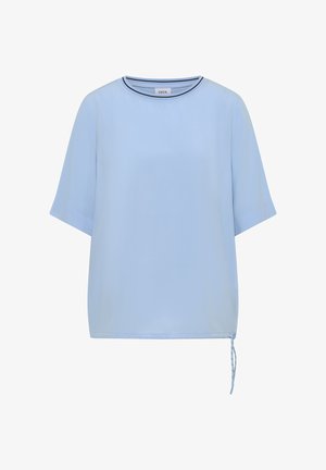 Cecil, SHORT-SLEEVED BLOUSE-STYLE TOP WITH ROUND NECK - Blouse - easy blue