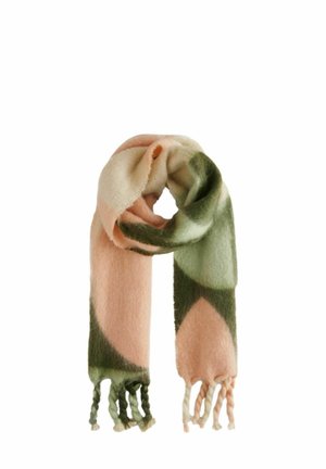 HEAVYWEIGHT - REGULAR FIT - Scarf - green pink pastel geo
