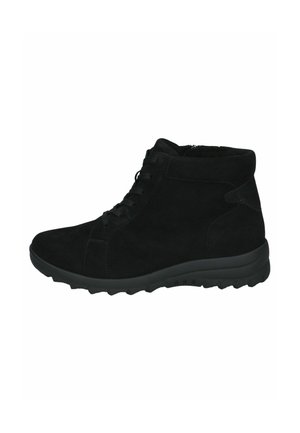 Caprice, STIEFELETTE - Veterboots - black comb
