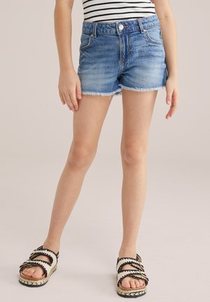 WE Fashion RIDGE - Pantaloni scurți din denim - dark blue
