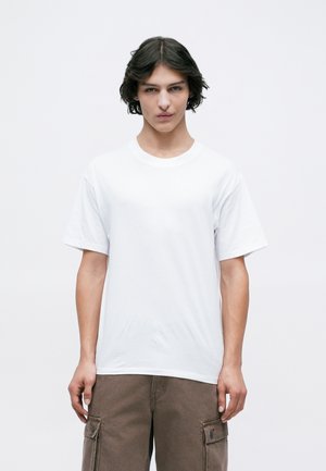 JJEBRADLEY TEE O NECK - T-shirts - white