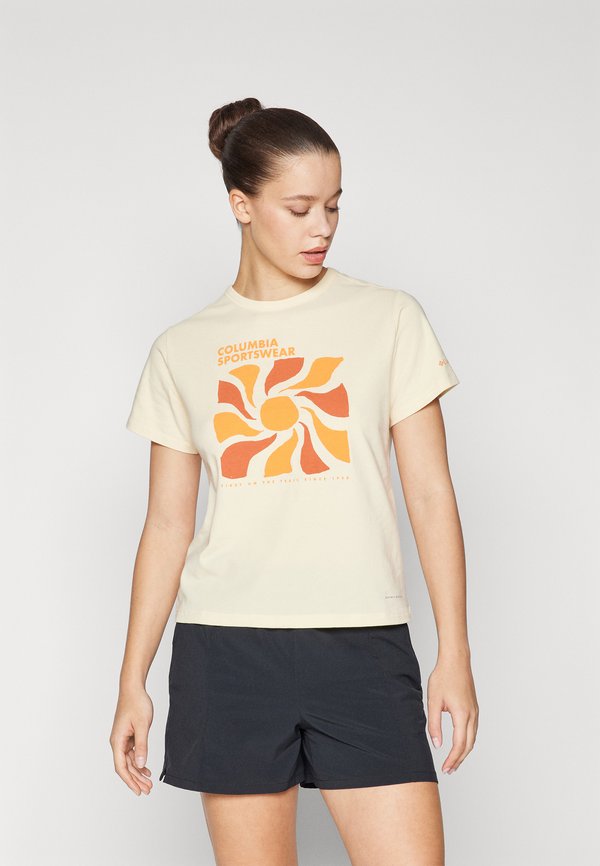SUN TREK™ GRAPHIC  - Print T-shirt - lemon wash