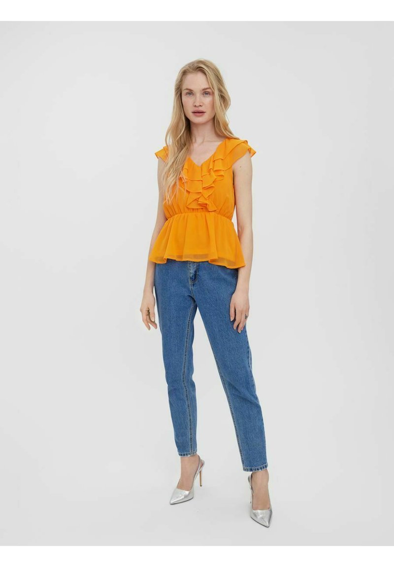 Damen T-Shirts | Vero Moda Top sun orange/orange - BT75894 Damen T-Shirts | Vero Moda Top sun orange/orange - BT75894