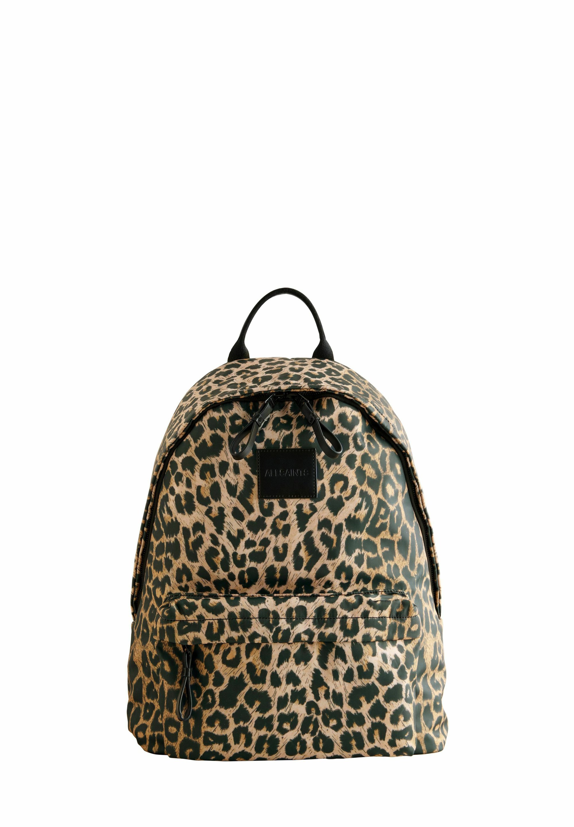 All Saints Leopard Print Backpack - Black and Brown Leopard Backpack, Animal Print Cheetah Brown Men Women Kids  main image 2