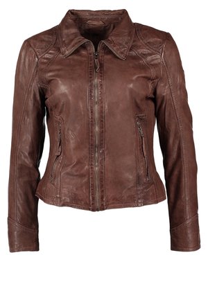Leather jacket - taupe