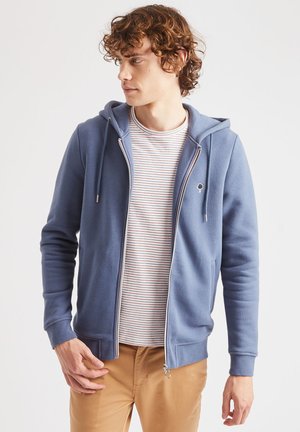 MESNIL - Sweat zippé - bleu