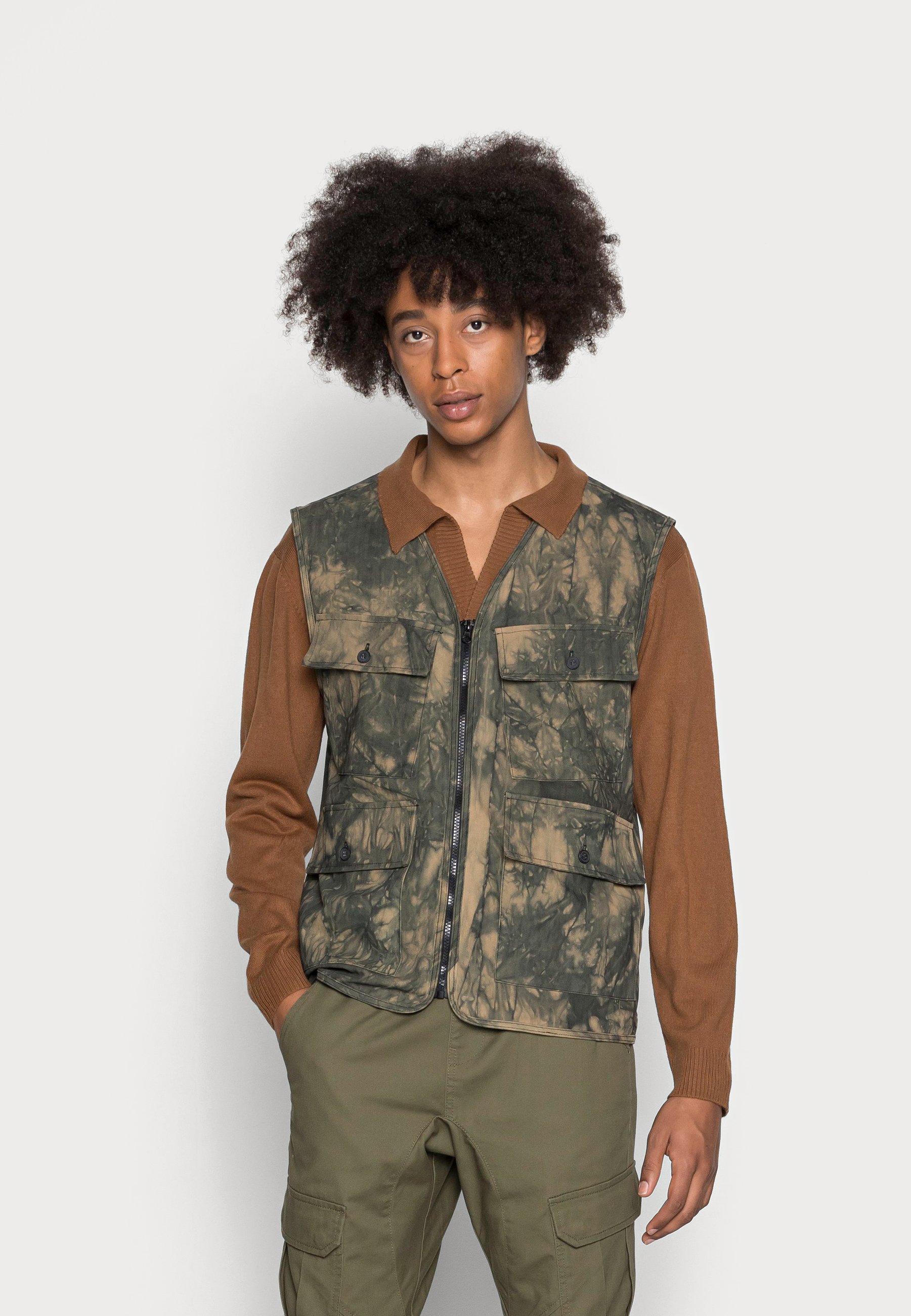 UTILITY VEST - Waistcoat - khaki 