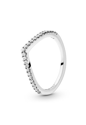 SPARKLING WISHBONE - Ring - silver coloured