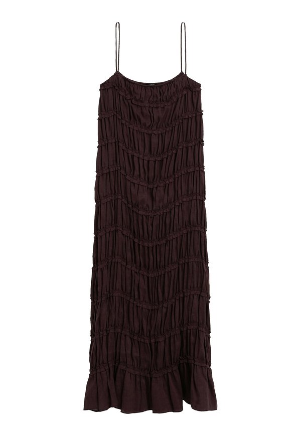 LONG FLOWING - Maxi dress - bordeaux3