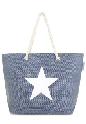 Normani BEACH BAG - Shopping Bag - grey, blue