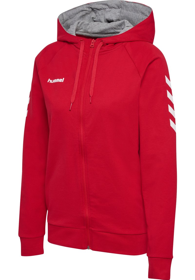 Hummel Zip-up sweatshirt true red/pink Zalando