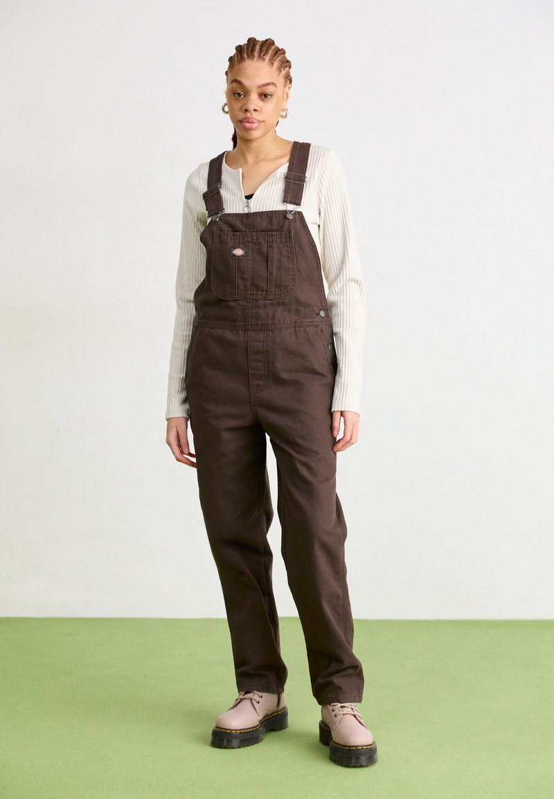 Dickies CLASSIC BIB  - Hängselbyxor - dark brown
