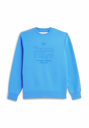 Tommy Hilfiger, TOMMY HILFIGER TONAL LOGO EMBROIDERY RELAXED SWEATSHIRT - Sweatshirt - blue spell