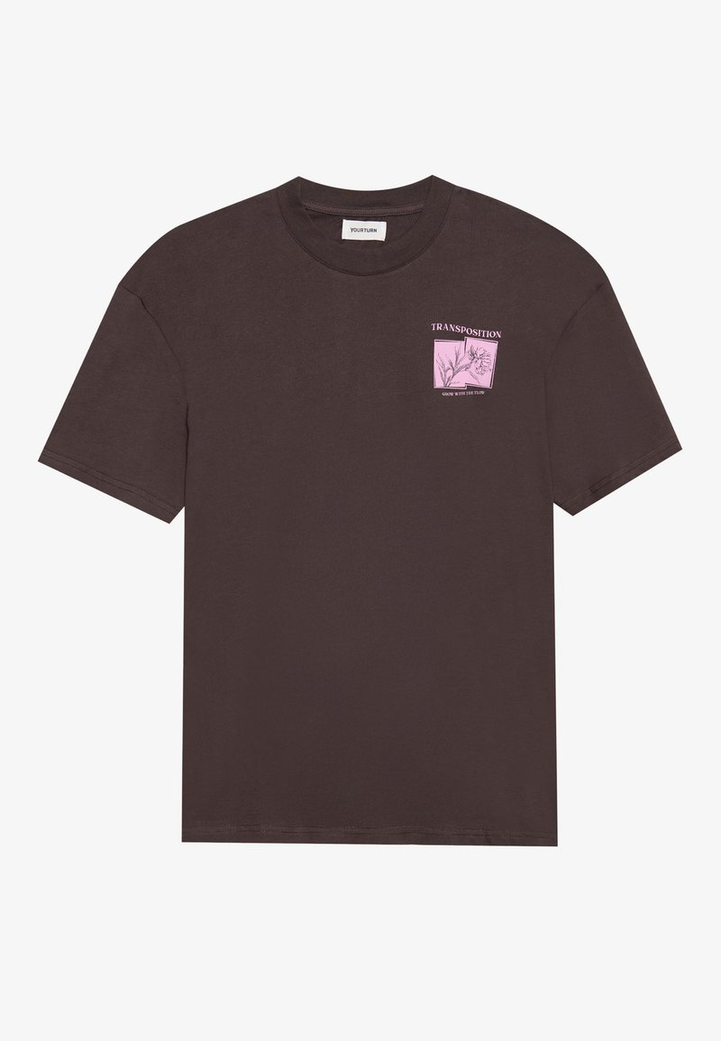 YOURTURN T-shirt print bruin YOURTURN T-shirt print bruin