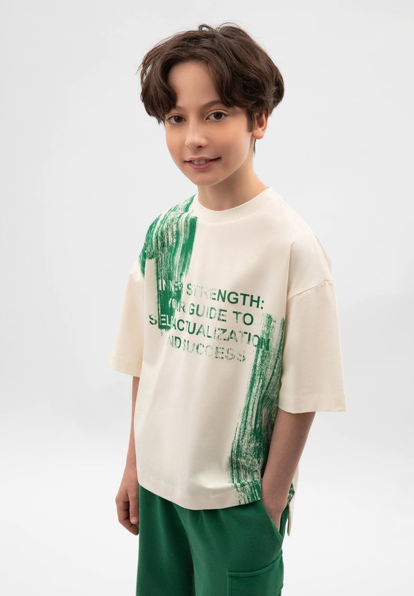 T-Shirt print - beige