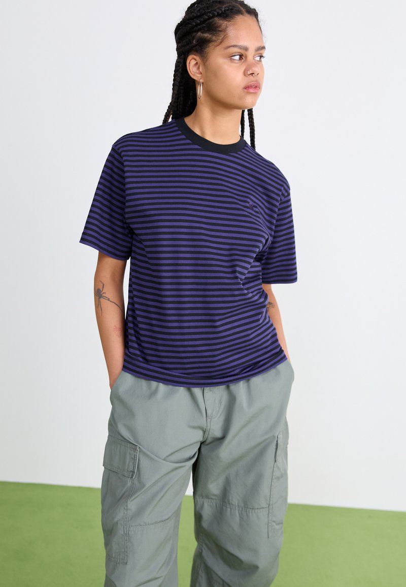 Carhartt WIP VERNER - T-shirts print - black/aura