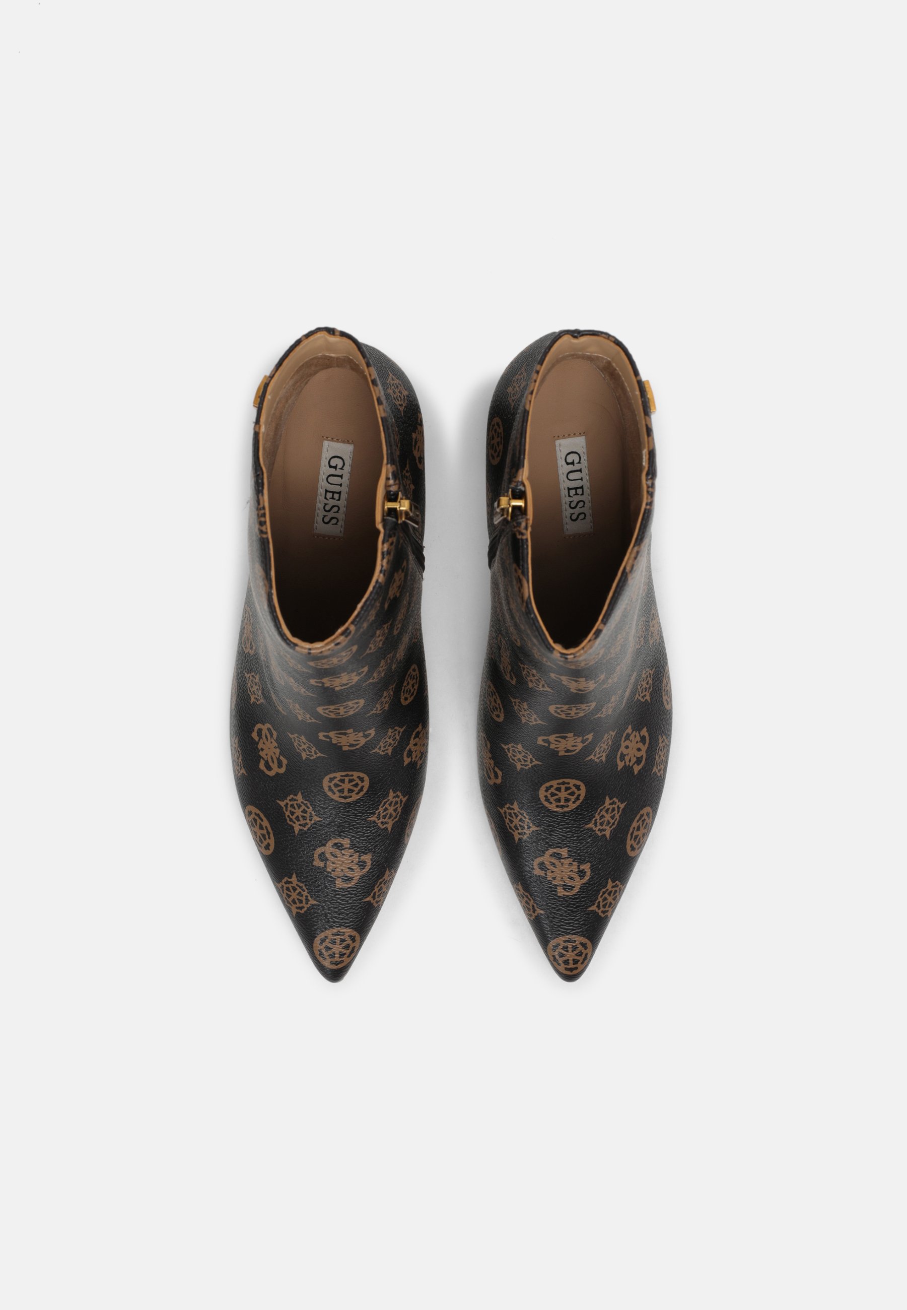 Guess MAISY - Korte laarzen - brown/ocra/Bruin - Zalando.nl