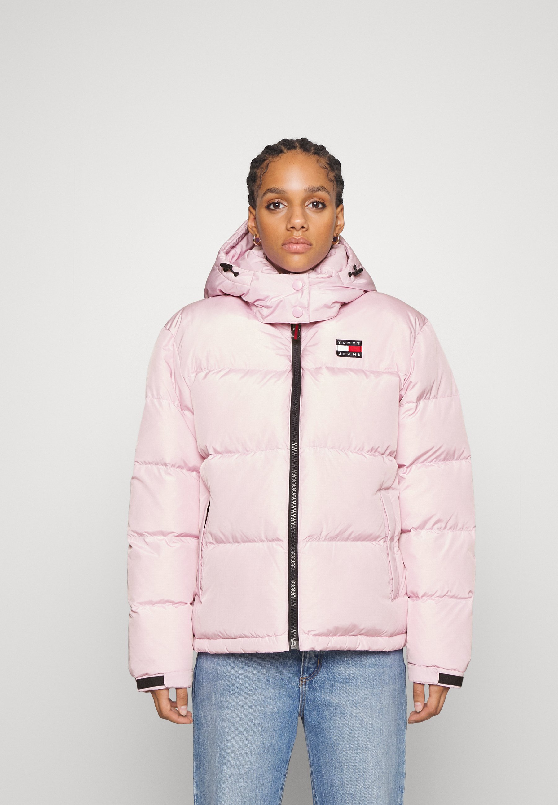 tommy jeans pink coat