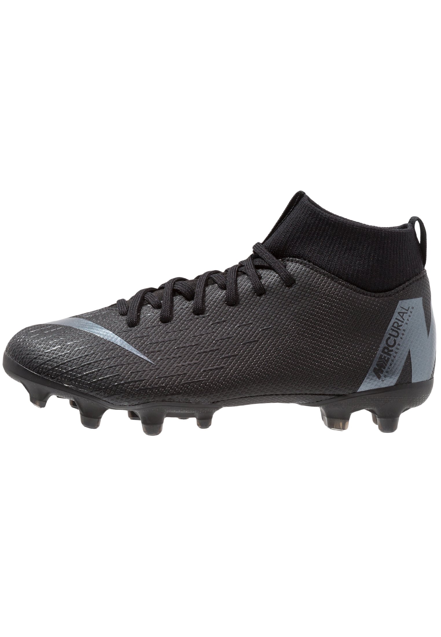 Nike Performance MERCURIAL 6 ACADEMY MG - Scarpe da calcetto con tacchetti  - black/anthracite/black/light crimson/nero - Zalando.it