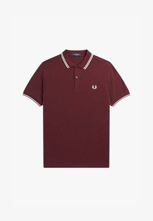 Fred Perry RIBETE DOBLE - Polo - oxblood