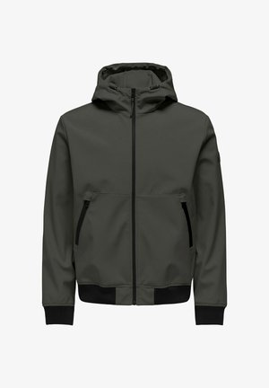 Only & Sons, ONSBOWIE SOFTSHELL BOMBER NOOS - Blouson - beluga