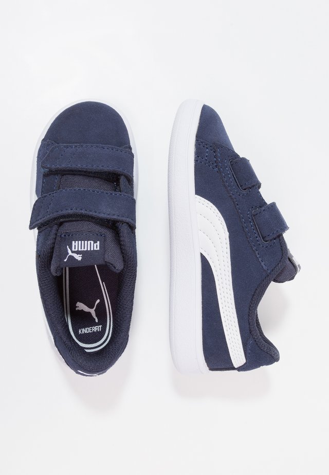 SMASH UNISEX - Sneaker low - peacoat/puma white