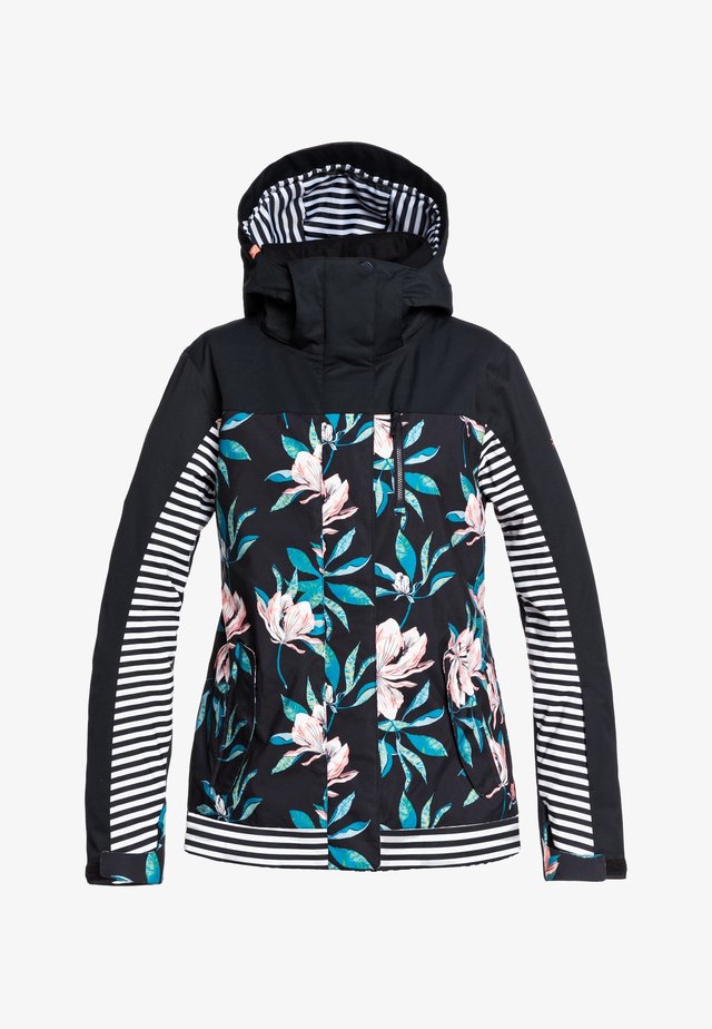 JETTY BLOCK - Kurtka snowboardowa - true black tropical day