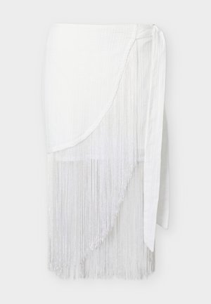 Gina Tricot, STRUCTURED SKIRT - Φούστα σε γραμμή Α - white