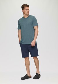 QS MIT LAYERING DETAIL - T-shirt basic - petrol