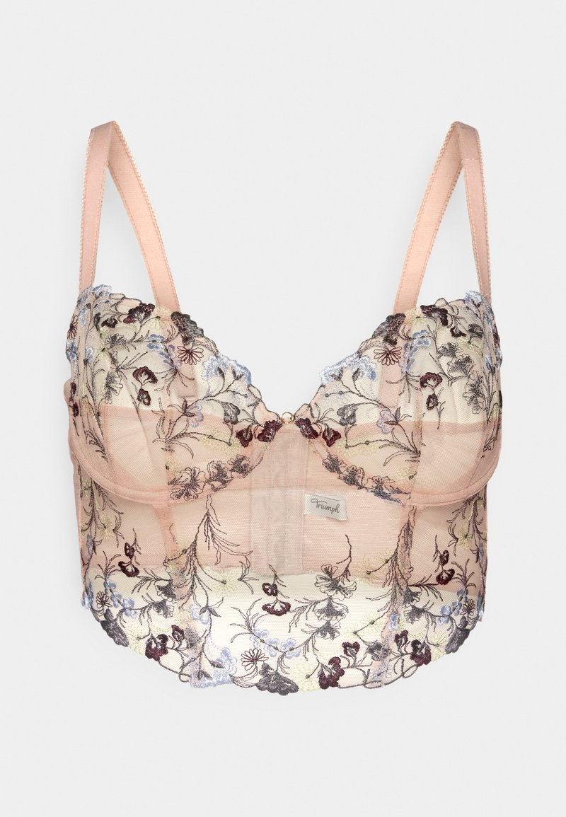 Reggiseno Triumph Wild Rose Floreale Con Ferretto Nero/arancione - Donna