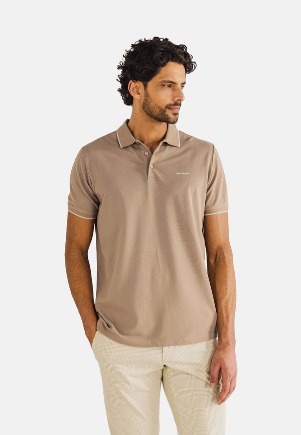 Poloshirt - grijs beige