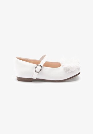 STAIN RESISTANT CORSAGE MARY JANE - Ballerine con cinturino - white