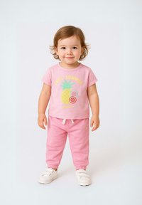 MINOTI ELASTIC WAIST AND TAPERED SHAPE - Spodnji deli trenirk - neon pink