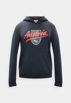 Puma, AUSTRIA ÖFB FTBLCULTURE HOODIE - Voetbalshirt - Land - flat dark gray/white