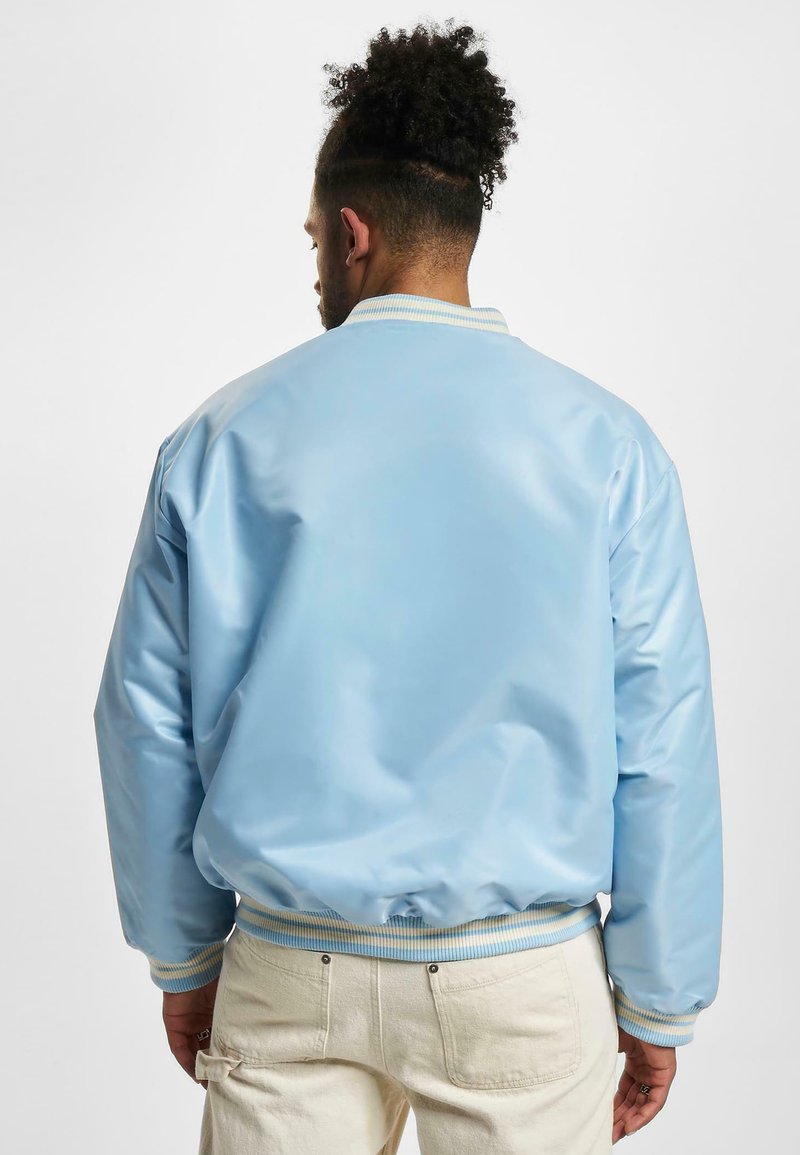 Blouson Bomber Rayé Zèbre Bleu Clair Sacai Luck - Taille 2, Neuf Avec étiquettes
