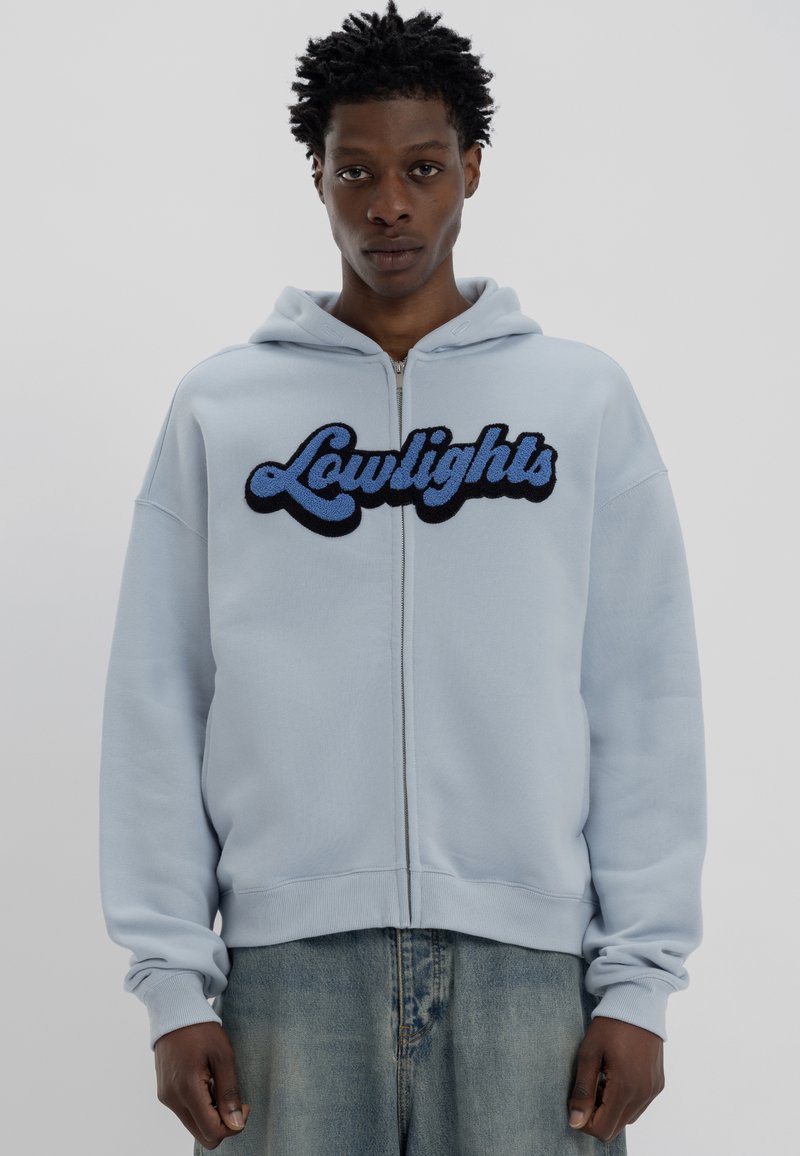 LOW LIGHTS STUDIOS® TRENDY ZIP HOODIE - Camisola com fecho - sky blue