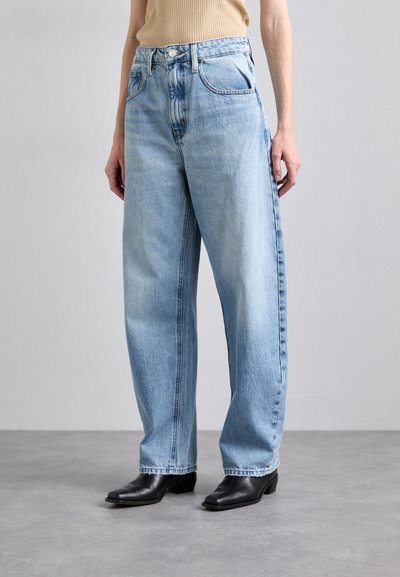 FRAME LONG BARREL - Jean boyfriend - light-blue