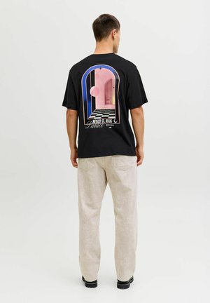 T-shirt con stampa - black