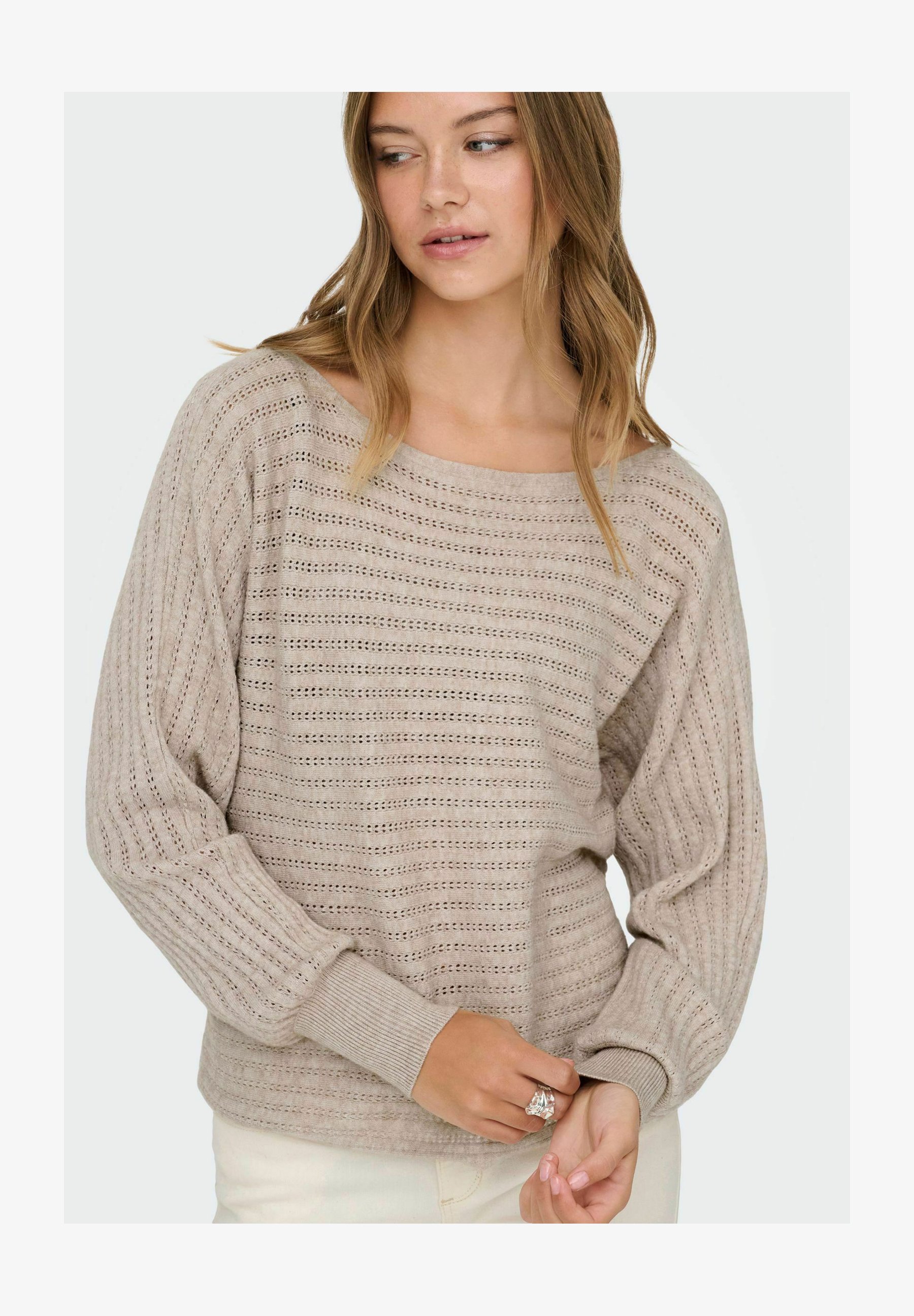 ONLY Onlsilja-Pullover Largo L/S Ex Knt - Maglione Lavorato A Maglia Donna, Manica Lunga, Casual, Morbido E Confortevole