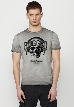 SHORT SLEEVE - Tricou cu imprimeu - gris grey