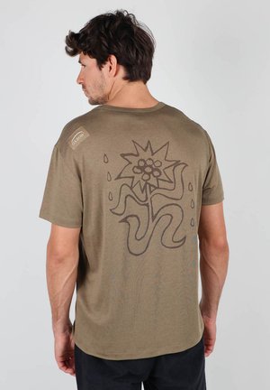 T-shirt imprimé - kaki