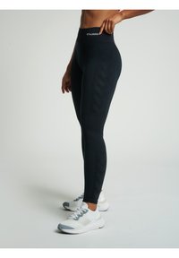 Hummel - LCLEA SEAMLESS MID WAIST  - Tights - black melange Miniatuurafbeelding 1