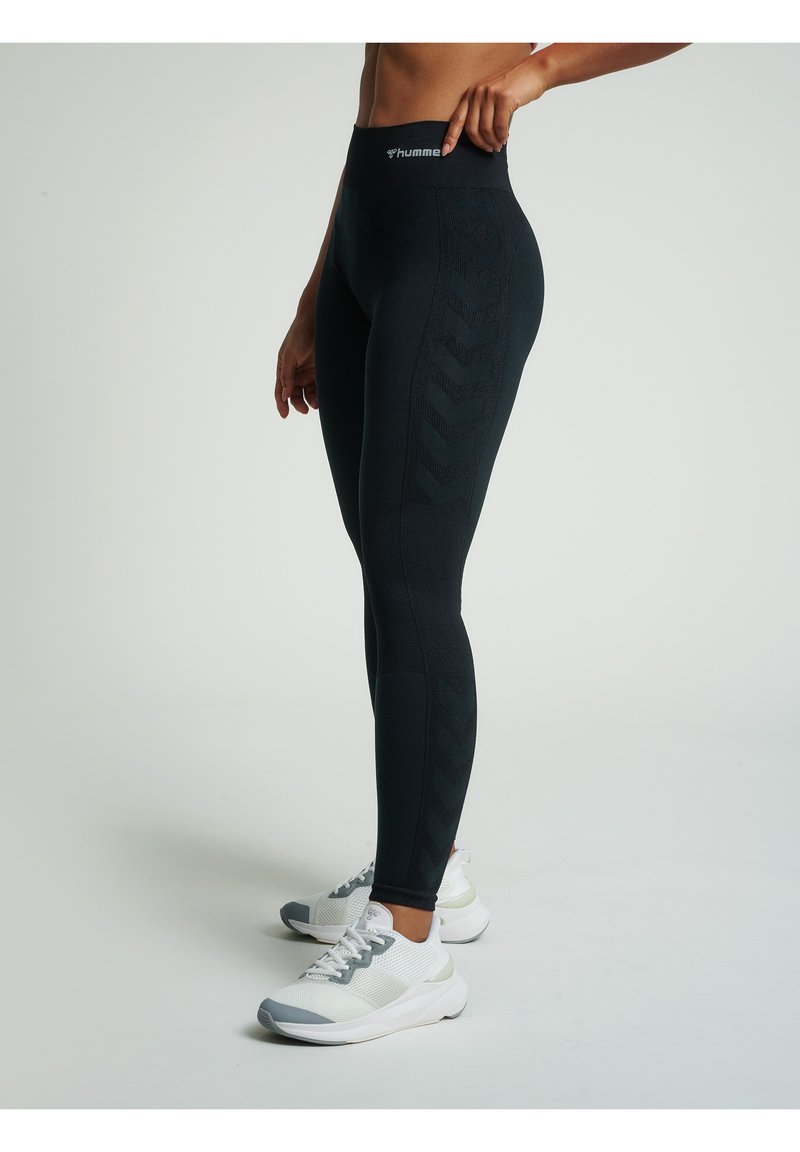 Hummel - LCLEA SEAMLESS MID WAIST  - Tights - black melange, Vergroten